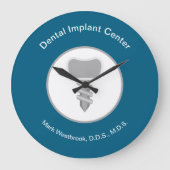 Dental Implants Theme Waiting Room Wall Clocks Grote Klok (Voorkant)