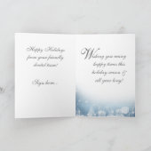 Dental kerstkaart Ice Blue Feestdagen Kaart (Binnen)