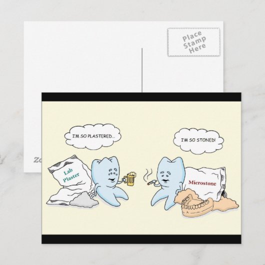 Dental Lab-kaart Briefkaart (Voorkant / Achterkant)