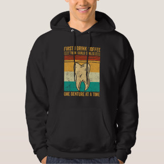 Dental Lab Tech Technician Coffee Build Smiles Den Hoodie