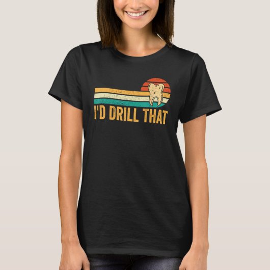 Dental Lab Tech Technicus Assistent I d Boor Dat T-shirt (Voorkant)