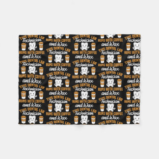 Dental Lab Technician Coffee and Wax Dentist Tech Fleece Deken