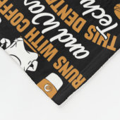 Dental Lab Technician Coffee and Wax Dentist Tech Fleece Deken (Hoek)