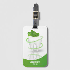 Dental Medical Mint Leaf Tooth - Bagagelabel