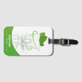 Dental Medical Mint Leaf Tooth - Bagagelabel