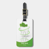 Dental Medical Mint Leaf Tooth - Bagagelabel (Voorkant verticaal)