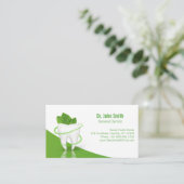 Dental Medical Mint Leaf Tooth - Benoeming Afsprakenkaartje (Staand voorkant)