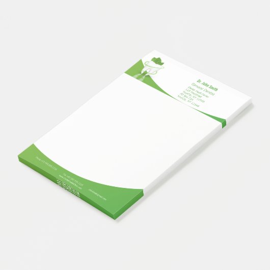 Dental Medical Mint Leaf Tooth - Post-it® notes (Schuin)