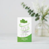 Dental Medical Mint Leaf Tooth - Visitekaartje (Staand voorkant)