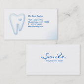 Dental Molar Heart Logo Blue 2 Visitekaartje (Voorkant / Achterkant)