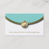 Dental Molar Visitekaartje Gold Cream Blue 2 (Achterkant)