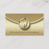 Dental Molar Visitekaartje Gold Metal (Achterkant)