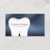 Dental Navy & Goud Visitekaartje Ontwerp (Voorkant)