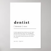Dental Office Decor Tandarts Definitie Muur Print (Voorkant)
