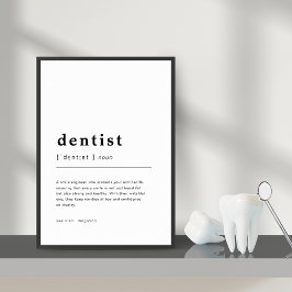 Dental Office Decor Tandarts Definitie Muur Print