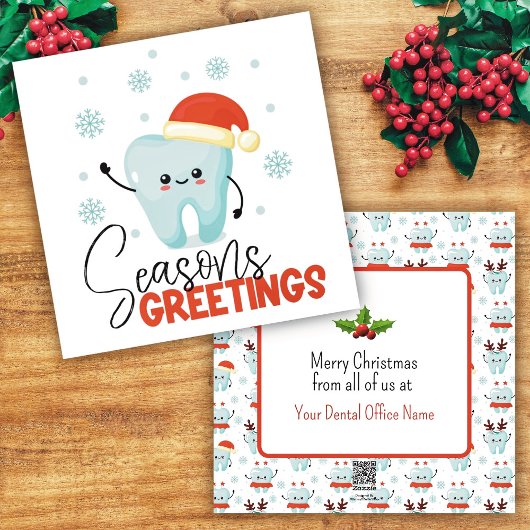 Dental Office Flat Vakantie Kaart