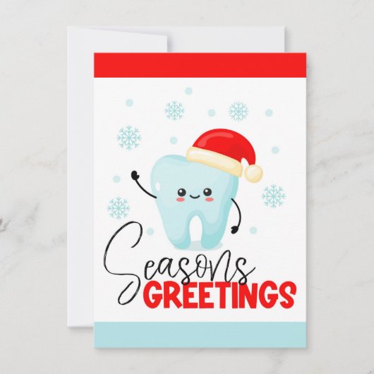 Dental Office Flat Vakantie Kaart (Voorkant)