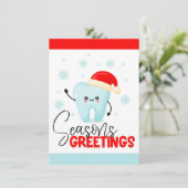 Dental Office Flat Vakantie Kaart (Staand voorkant)