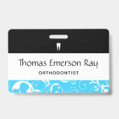 Dental Office Medewerker Damast Badge (Achterkant)