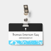 Dental Office Medewerker Damast Badge (Achterkant met clip)