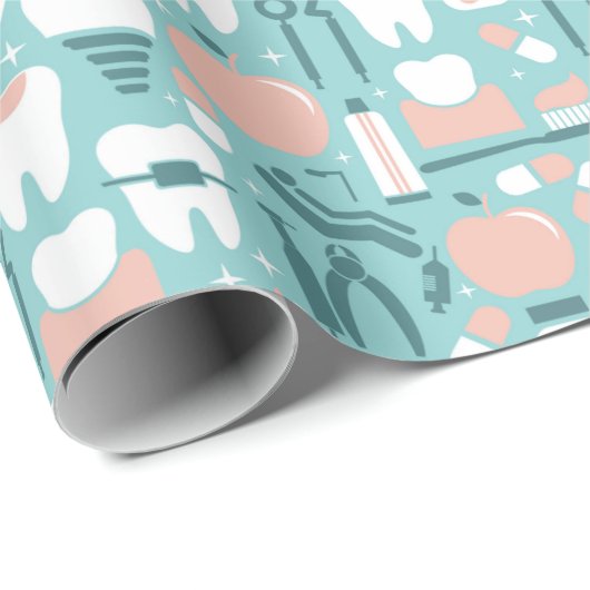 Dental Pattern Cadeaupapier (Rol Hoek)