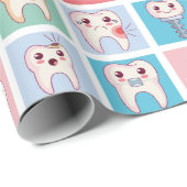 Dental Pattern Wrapping Paper Cadeaupapier (Rol Hoek)