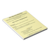 Dental Post Op Instructions (Crown or Bridge) Notitieblok (Schuin)