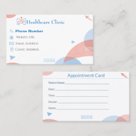 Dental Reminder Cards for Clinic Appointments Afsprakenkaartje