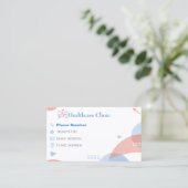 Dental Reminder Cards for Clinic Appointments Afsprakenkaartje (Staand voorkant)