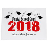 Dental School Afstudeerder 2018 Afstuderen Gift Ba Large Cadeautasje (Voorkant)