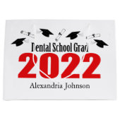 Dental School Afstudeerder 2022 Afstuderen Gift Ba Groot Cadeauzakje (Voorkant)