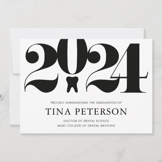 Dental School Afstuderen Aankondiging (Voorkant)