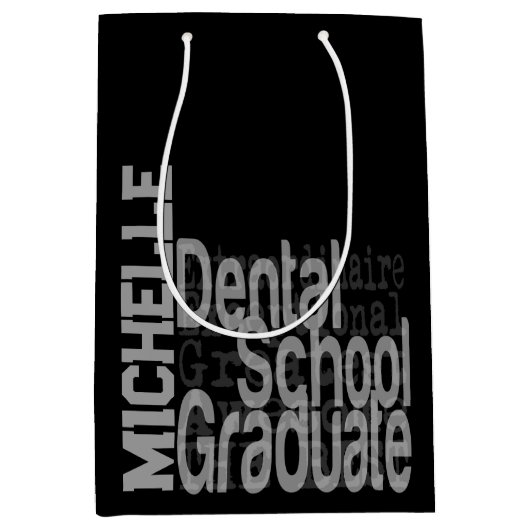 Dental School Afstuderen Extraordinaire CUSTOM Medium Cadeauzakje (Voorkant)