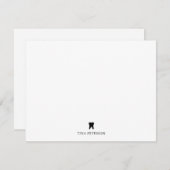 Dental School Afstuderen Gift - gepersonaliseerd Notitiekaartje (Voorkant / Achterkant)