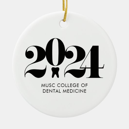 Dental School Afstuderen Gift Keramisch Ornament (Voorkant)
