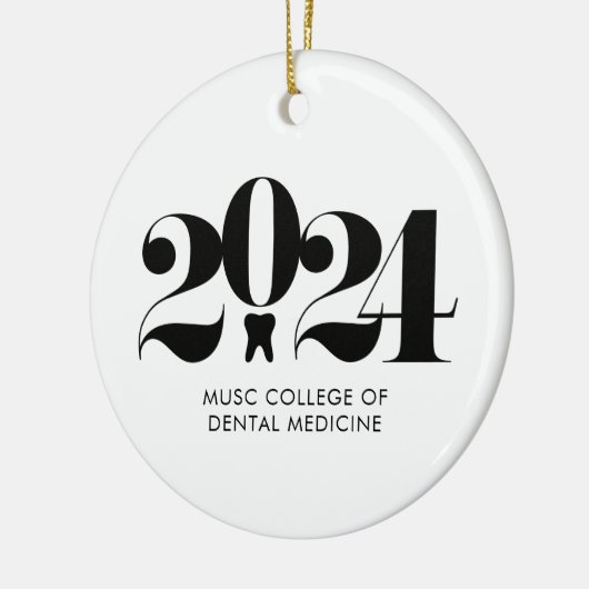 Dental School Afstuderen Gift Keramisch Ornament (Links)