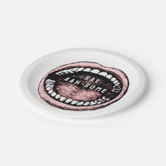 Dental School Graduation Party Paper Dinner Napkin Papieren Bordje (Gekanteld)