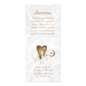 Dental Service Menu Brochure Gold Diamond Tooth (Achterkant)