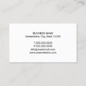 Dental Sparkle Tooth Logo Modern Roos Gold Dentist Visitekaartje (Achterkant)