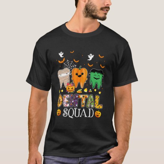 Dental Spooky Squad Denstist Halloween T-shirt (Voorkant)
