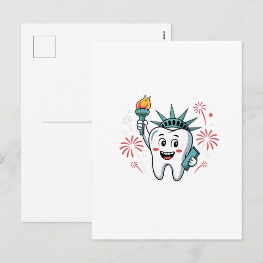 Dental Squad 4 juli Tandarts Grappig Amerikaans   Feestdagenkaart (Voorkant / Achterkant)