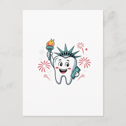Dental Squad 4 juli Tandarts Grappig Amerikaans   Feestdagenkaart (Voorkant)