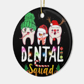 Dental Squad Cute Tooth Dental Assistent kerst Keramisch Ornament (Links)