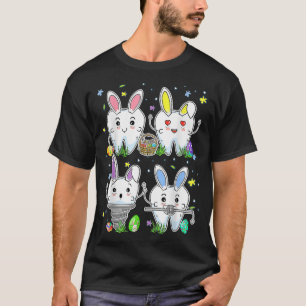 Dental Squad Dental Life Cute Bunny Funny Tooth Ea T-shirt