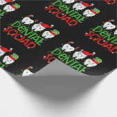 Dental Squad Dentist Funny Teeth Christmas Pajamas Cadeaupapier (Hoek)