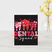 Dental Squad Funny Valentijnsdag Retro Tandarts VA Kaart (Gele Bloem)