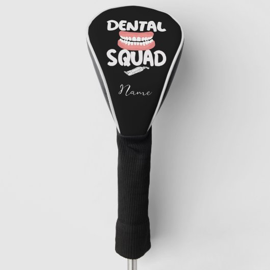 Dental Squad glimlachen Golfheadcover (Voorkant)