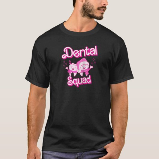 Dental Squad Grappige Xmas Tanden Tandarts Retro R T-shirt (Voorkant)