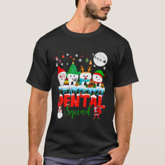 Dental Squad Kerstboom Santa rendier Elf T-shirt