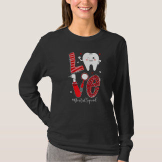 Dental Squad Leopard Tooth Love Dentist Hygienist T-shirt